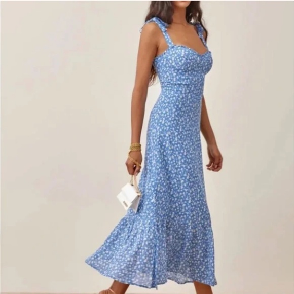 Reformation Nikita Dress in Marie Floral 0 NWOT - Picture 1 of 12